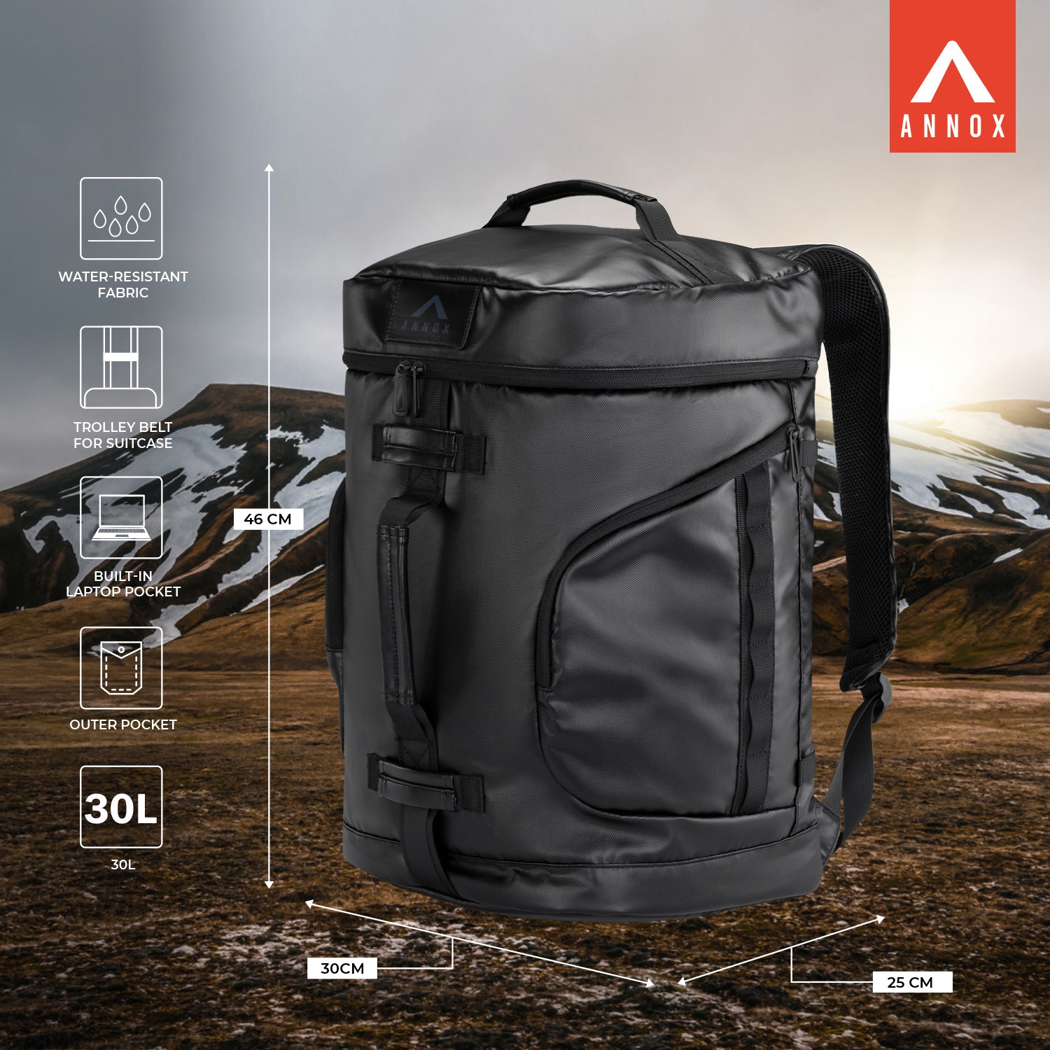 Annox Explore Duffel Backpack – Ready for Adventure and Everyday Life