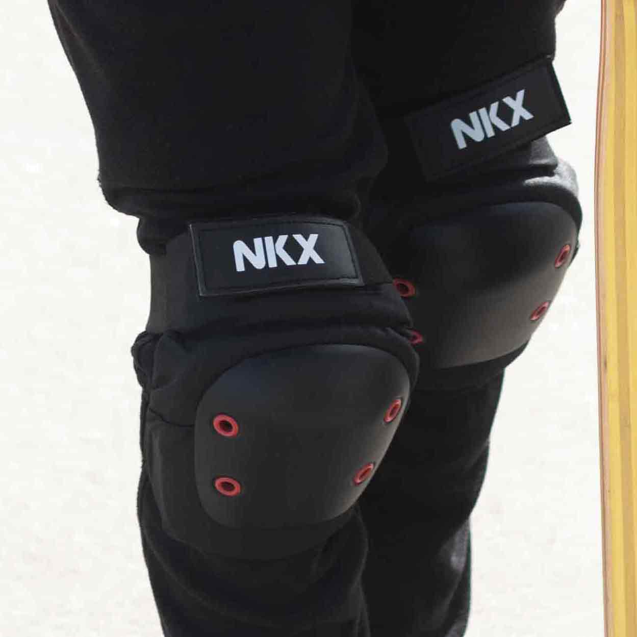 NKX 3-Pack Pro Protective Gear - Knee Pads, Elbow Pads and NKX 3-Pack Pro Protective Gear - Knee Pads, Elbow Pads and