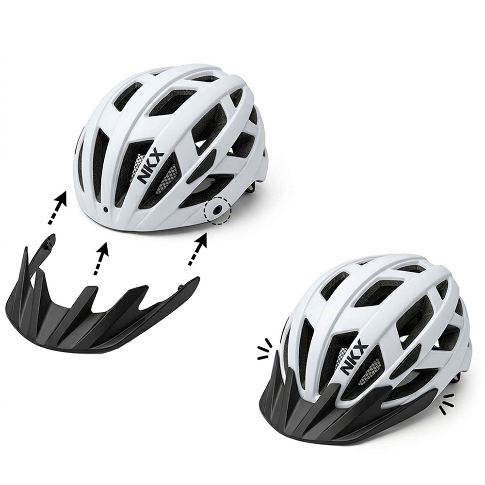 NKX City LED Bicycle Helmet with built-in light