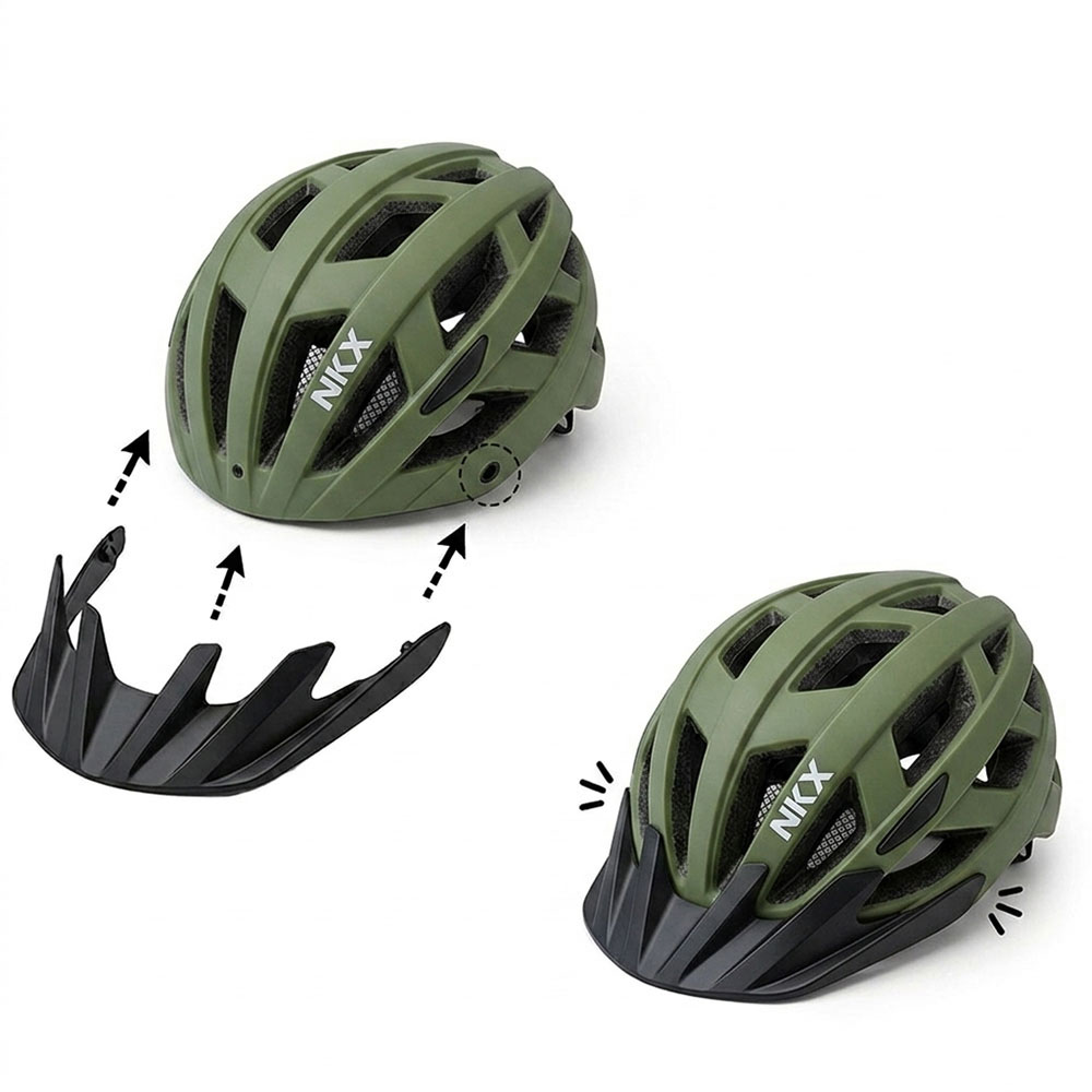 NKX City LED Bicycle Helmet with built-in light