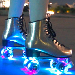 Story Disco Suede Quad Roller Skates