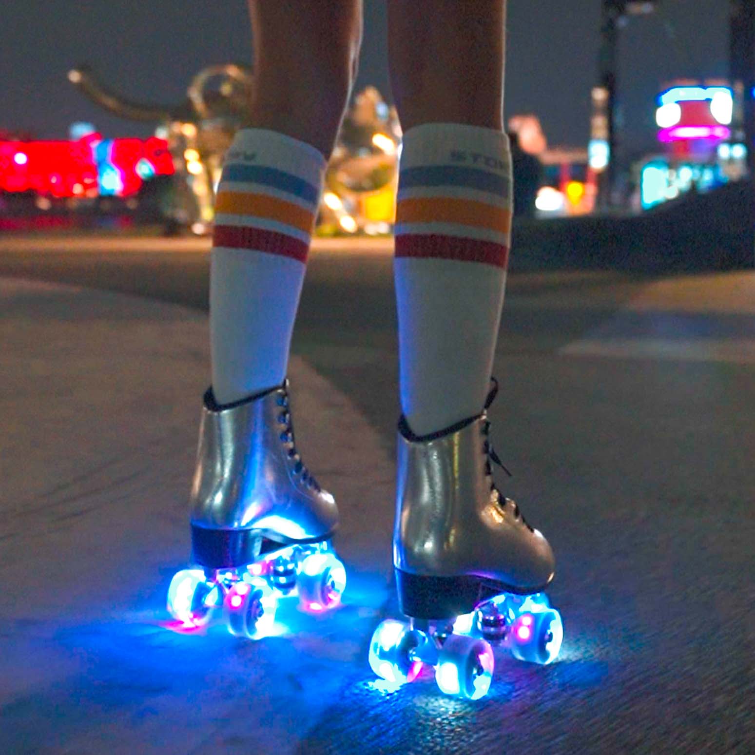 Story Disco Suede Quad Roller Skates