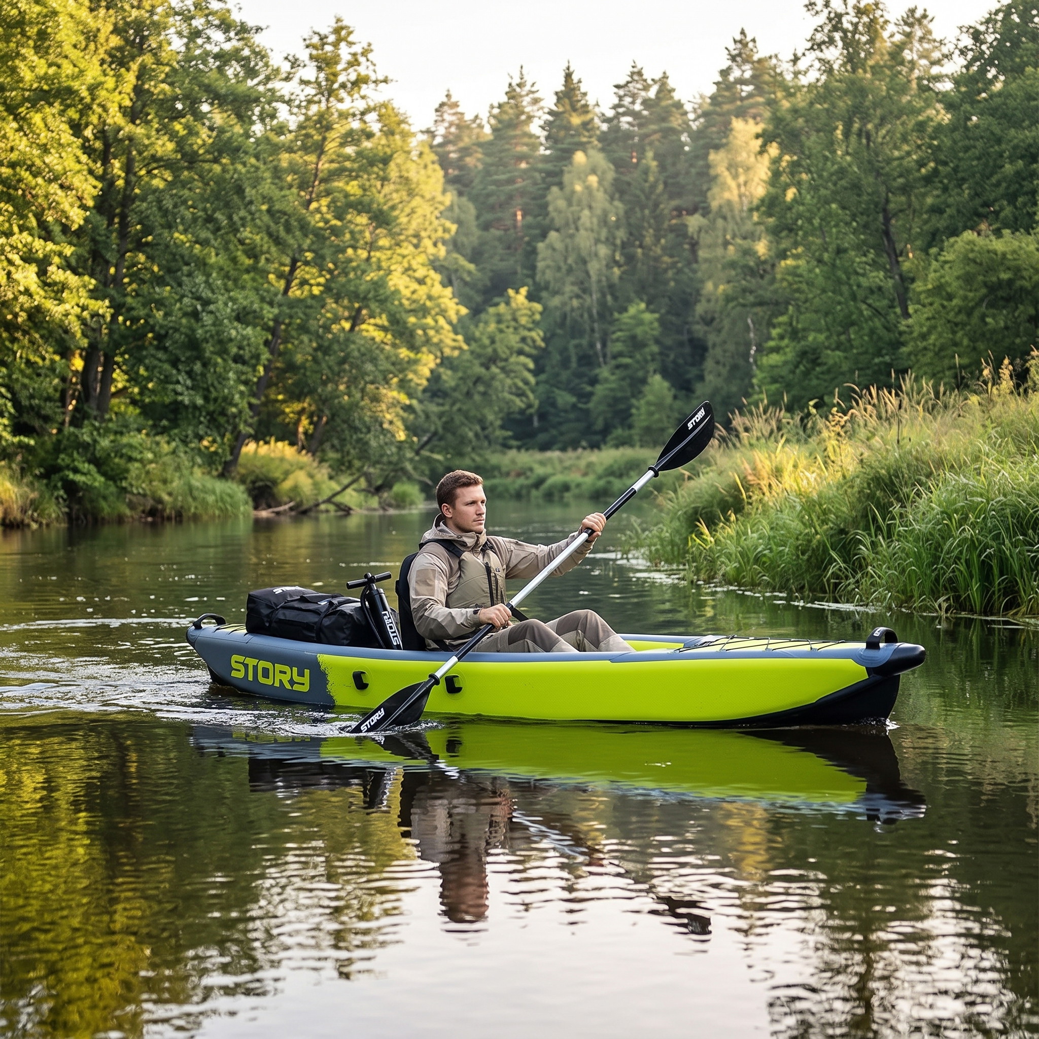 Story Division 1-Person Inflatable Kayak