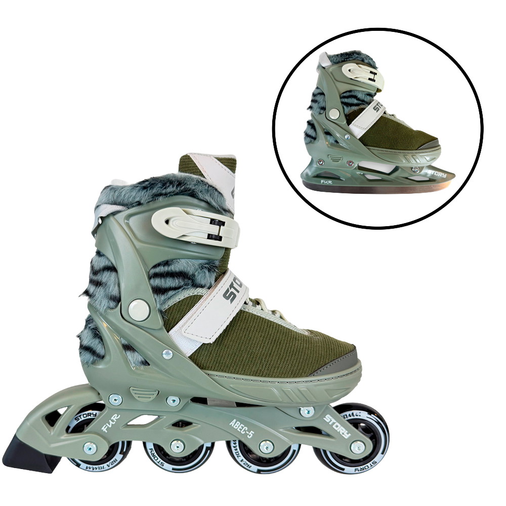 Story Fur Adjustable Inline Skates