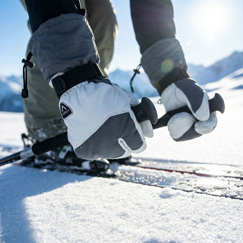 Annox Alpine Leather Ski Gloves