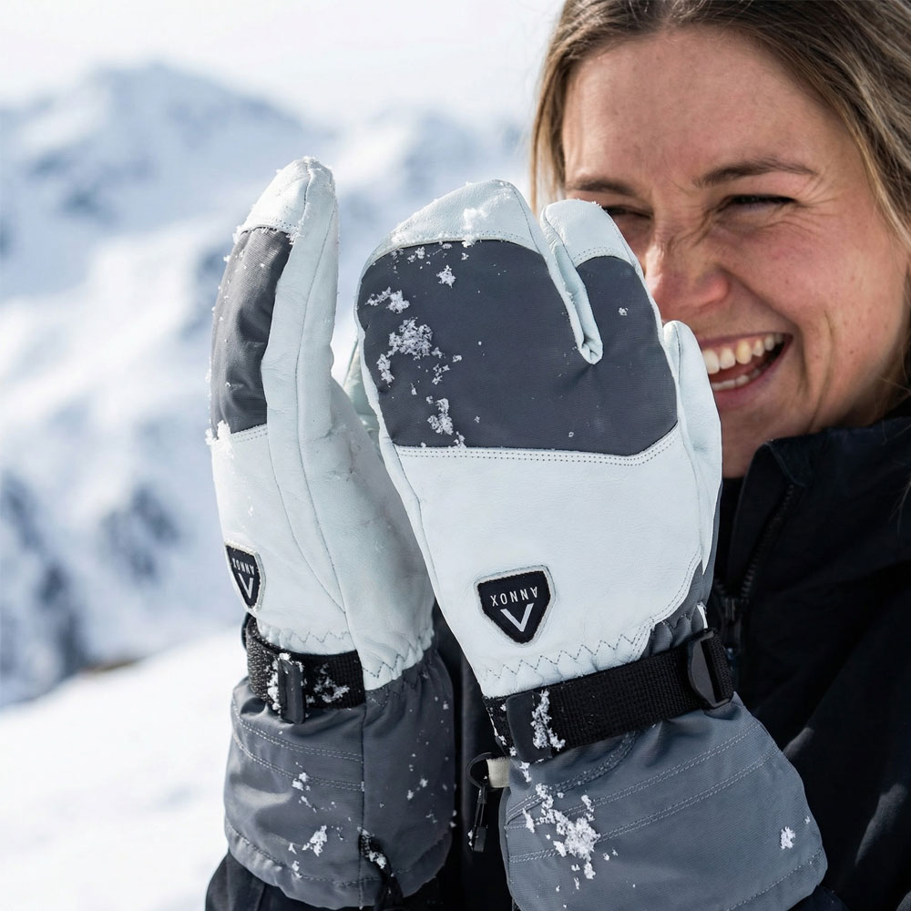 Annox Alpine Leather Ski Gloves