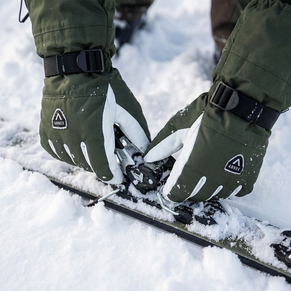 Annox Alpine Leather Ski Gloves