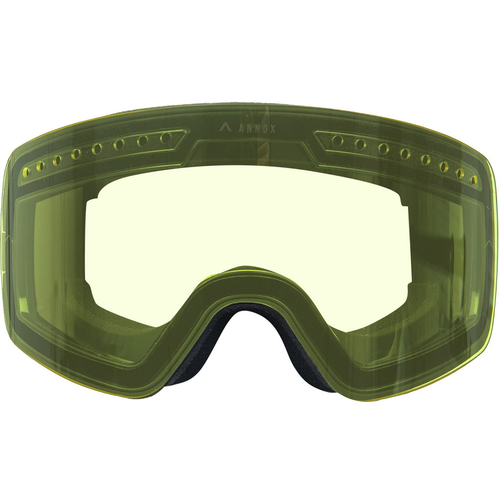 Annox Flight Frameless Ski Snowboard Goggles USA Skate Shop Yellow