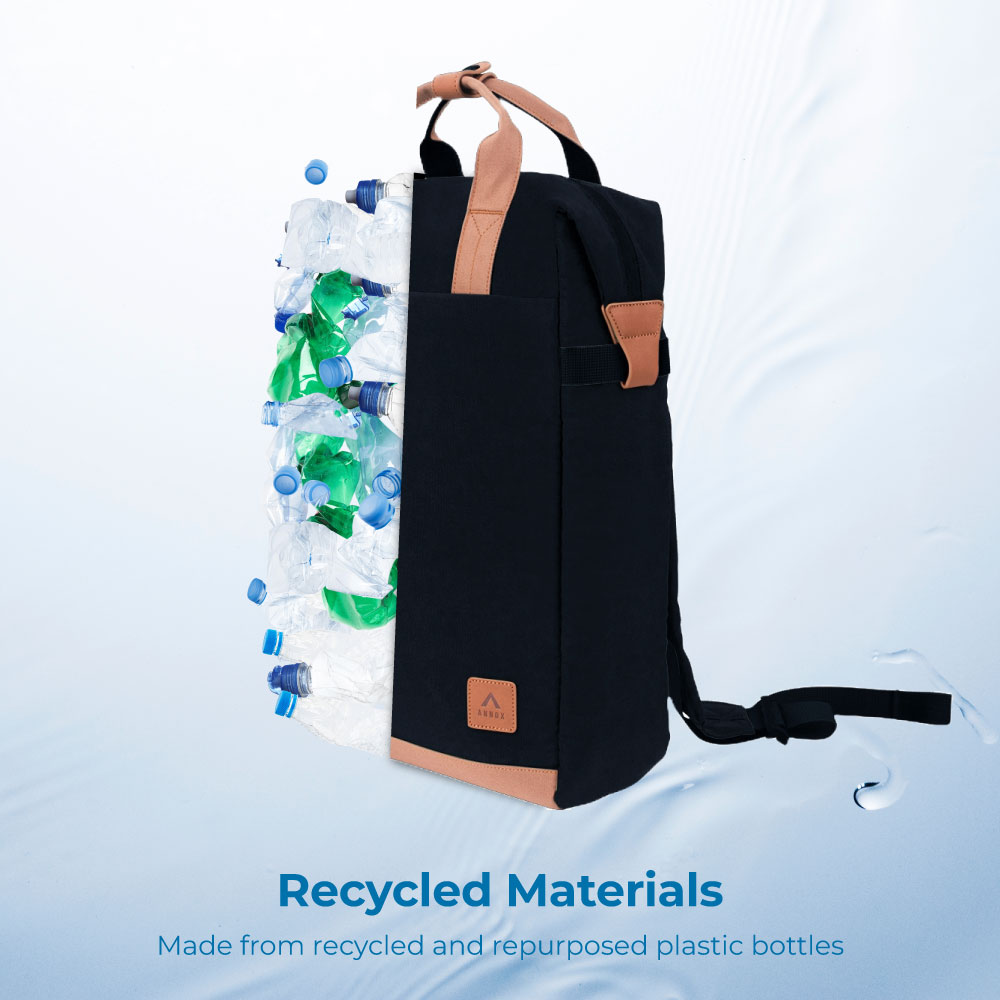 Annox Follow Your Passion Backpack – Water-repellent backpack in upcycled material