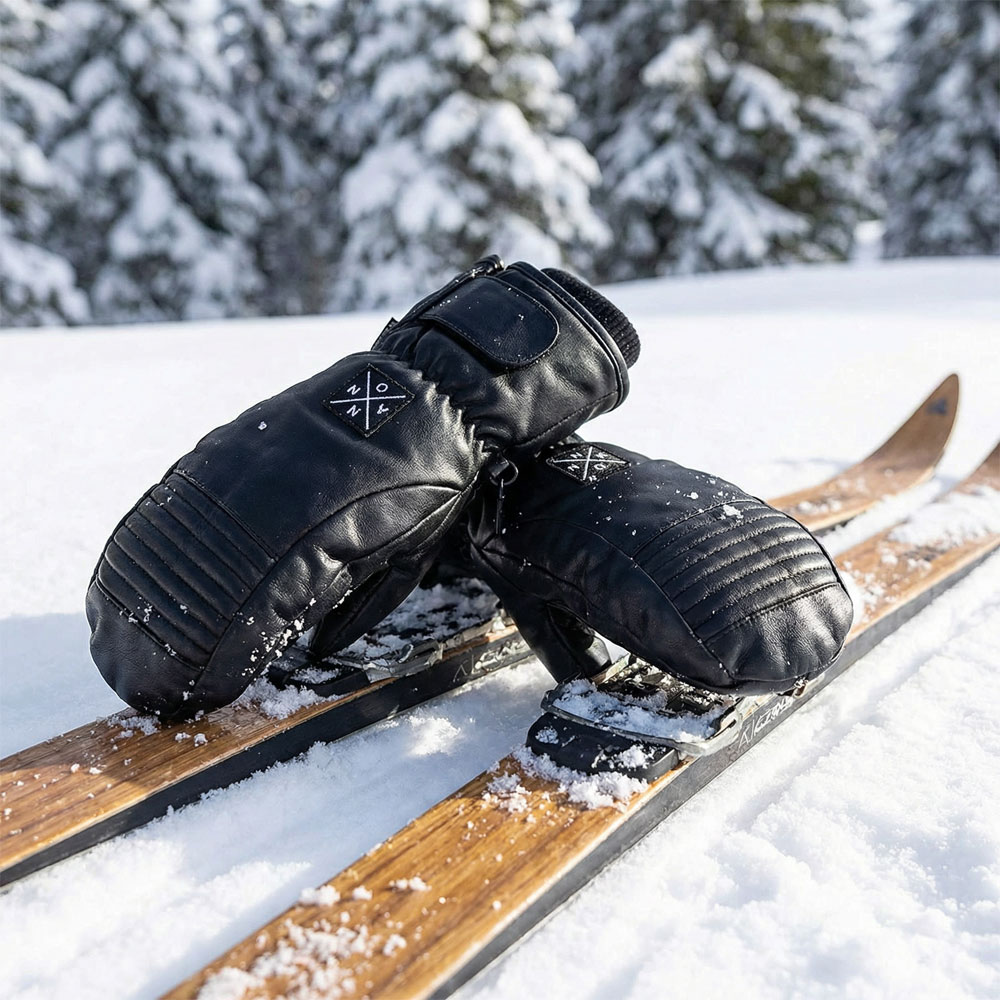 Annox Peak Leather Ski Gloves