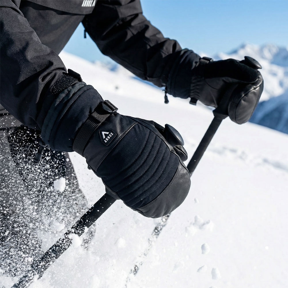 Annox Session Leather Ski Gloves