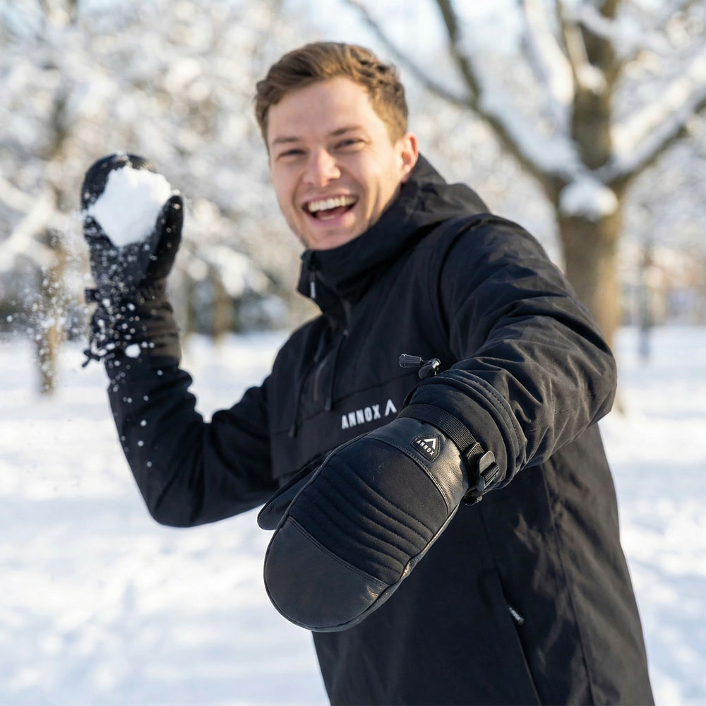 Annox Session Leather Ski Gloves