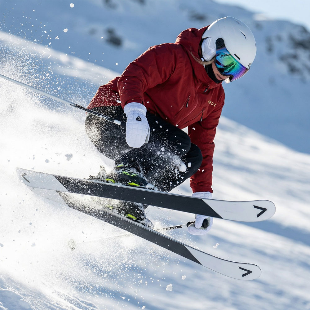 Annox Wired Leather Ski Gloves