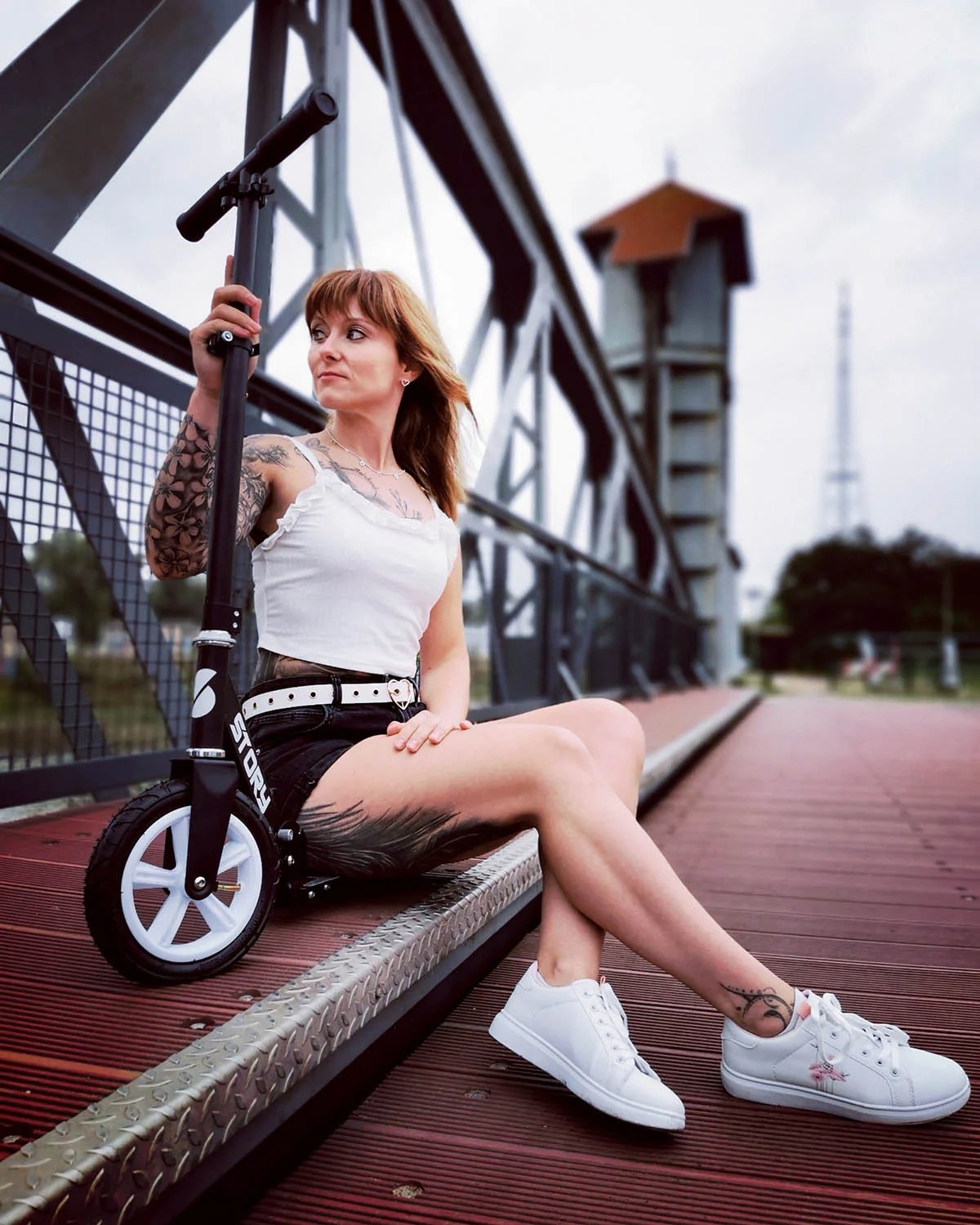 Story Civic Comfort Air-wheels Foldable Kick Scooter