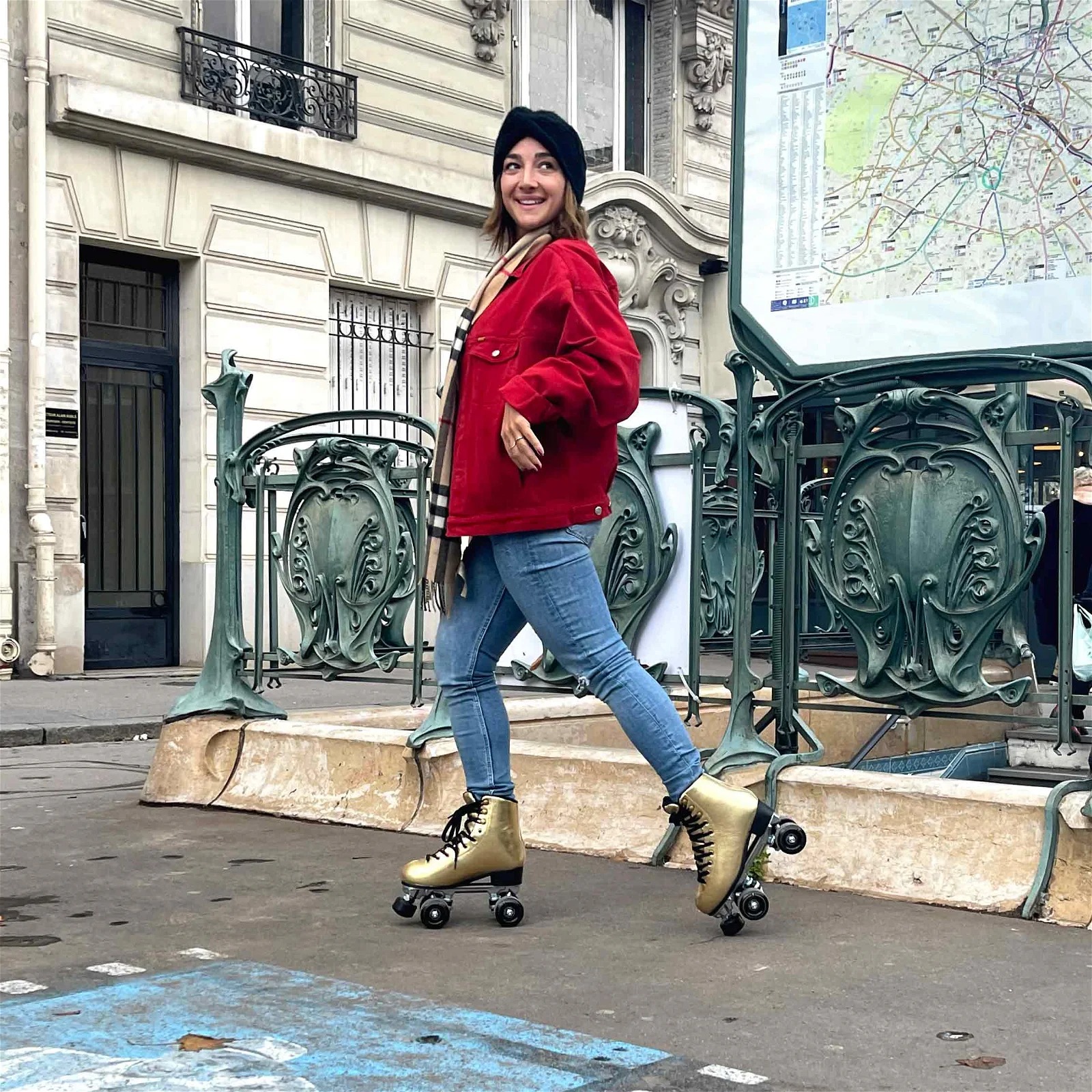 Story Disco Suede Quad Roller Skates