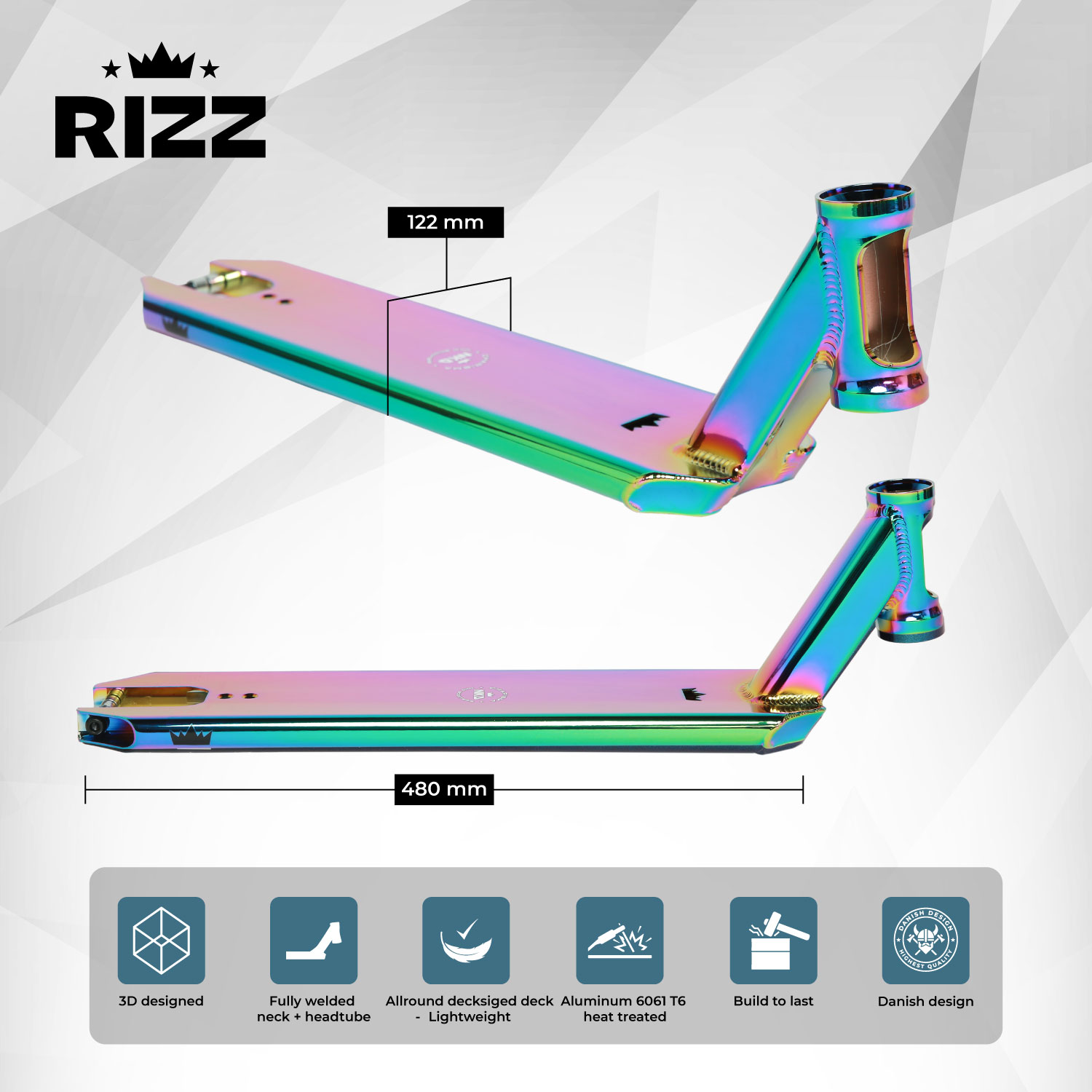 NKD Rizz Stunt Scooter Deck