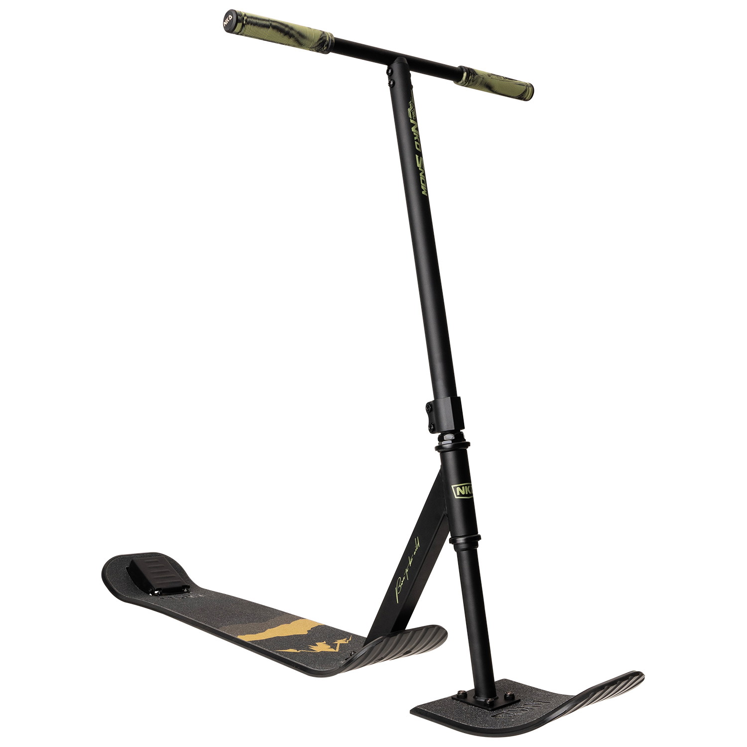 LED Ski Scooter - Fold-Up Snowboard Kick Scooter | The Green