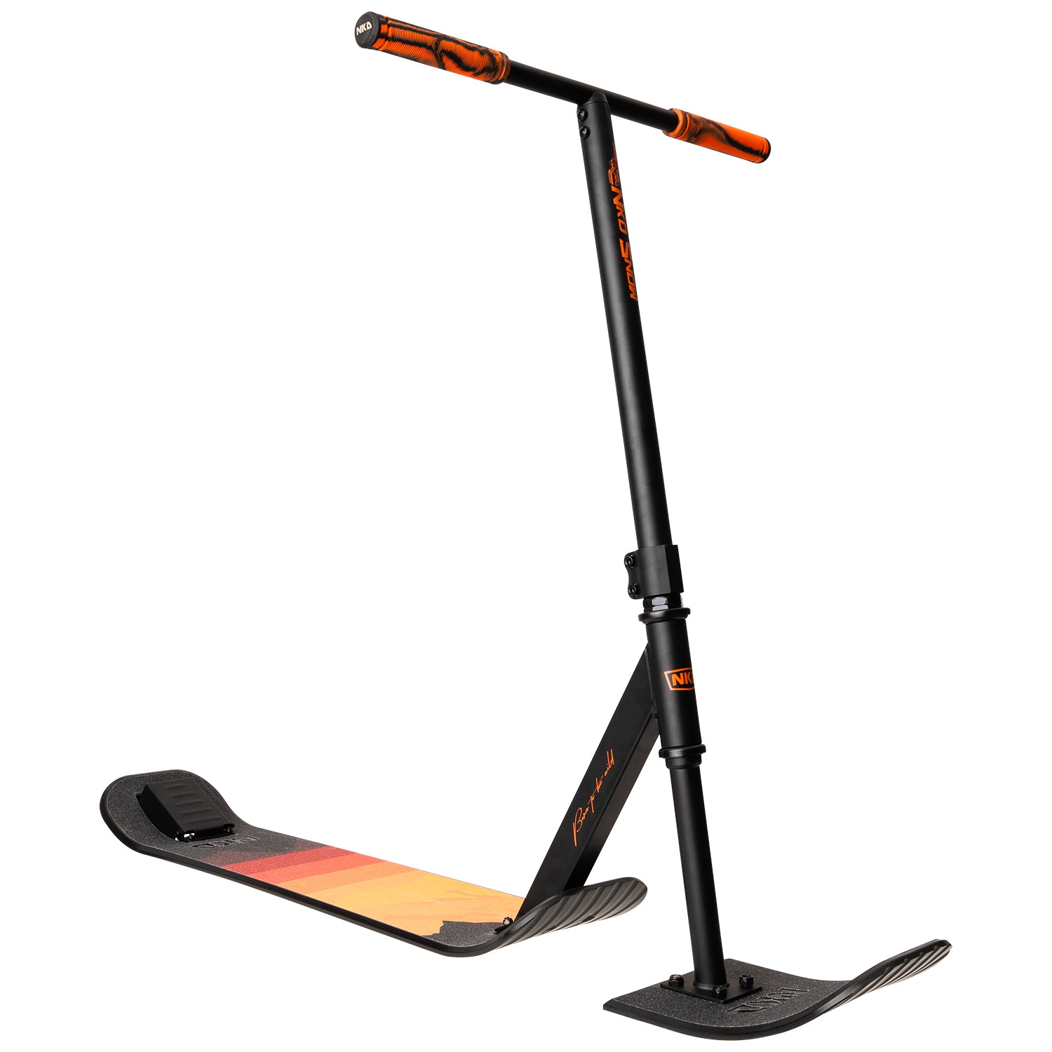 LED Ski Scooter - Fold-Up Snowboard Kick Scooter | The Green