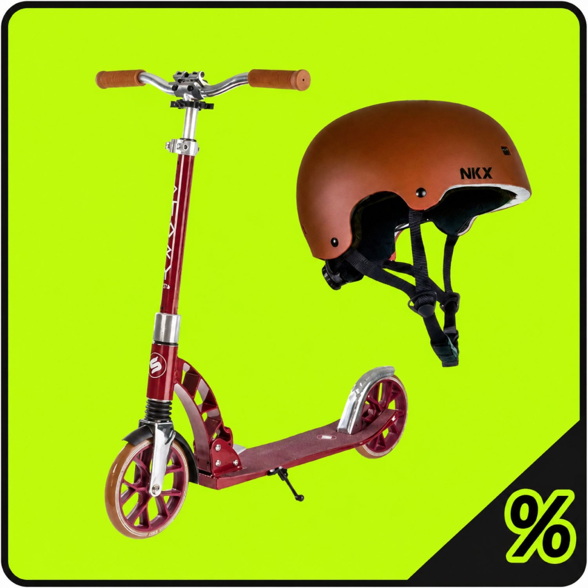 10% Extra Discount - Scooter & Helmet Pack - Kids 5 - 12 Years