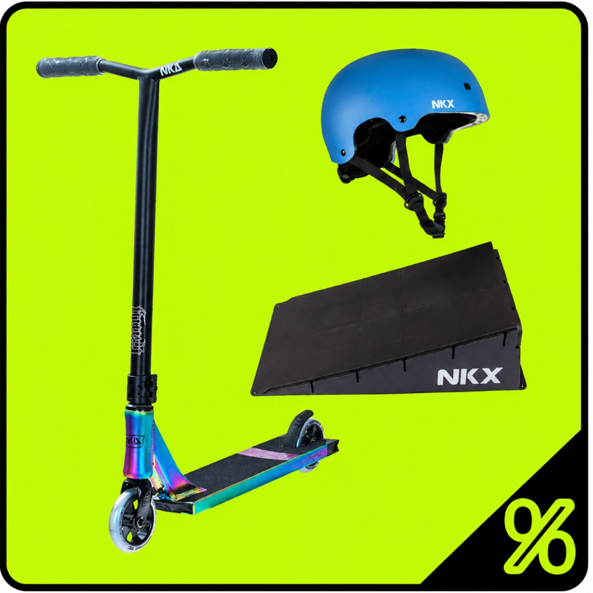 10% Extra Discount – Pro Scooter, Ramp & Helmet Package – Beginner 5–10 Years