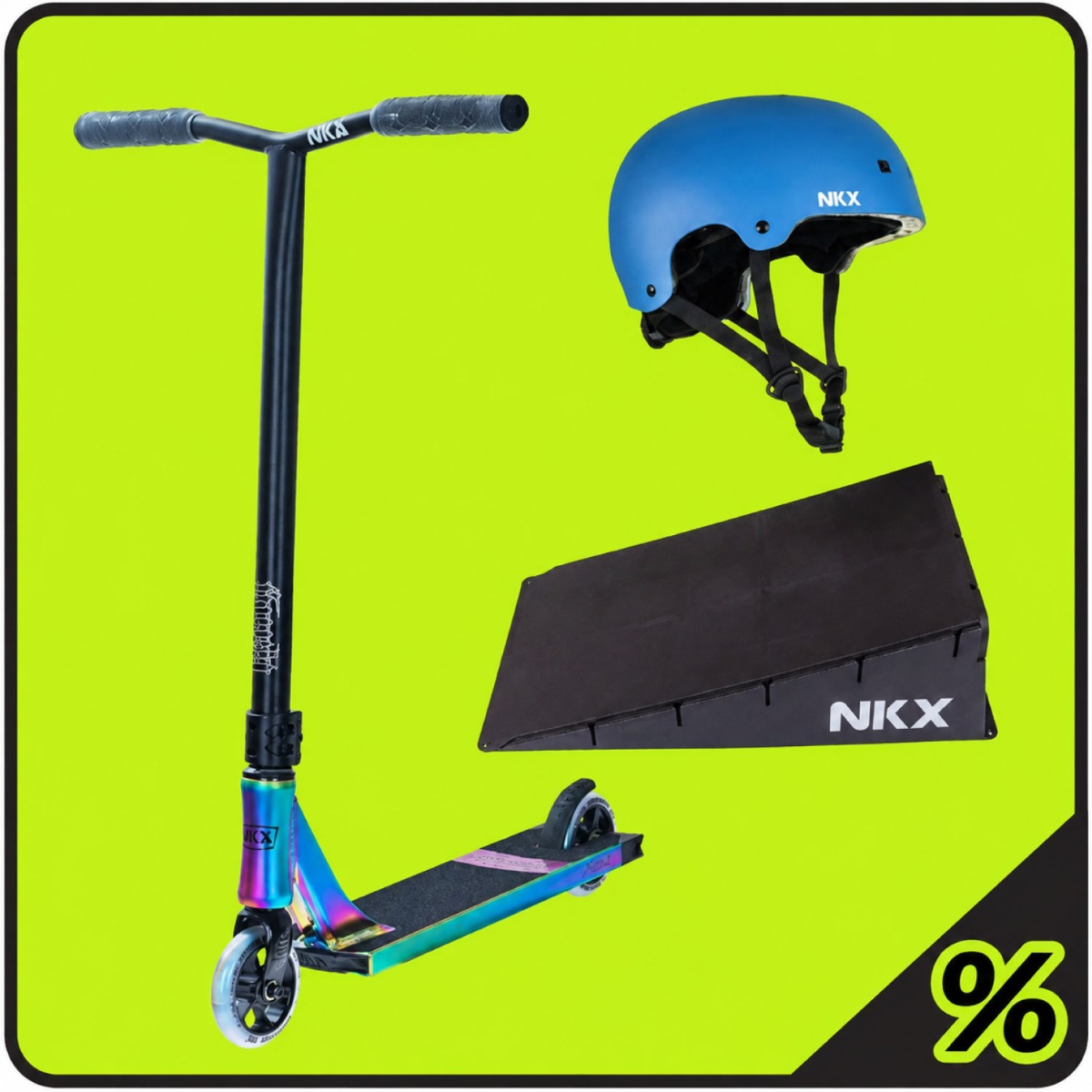 10% Extra Discount – Pro Scooter, Ramp & Helmet Package – Beginner 5–10 Years