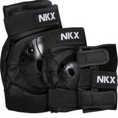 NKX Kids 3-Pack Pro Protective Gear - Knee Pads, Elbow Pads and Wrist Guards