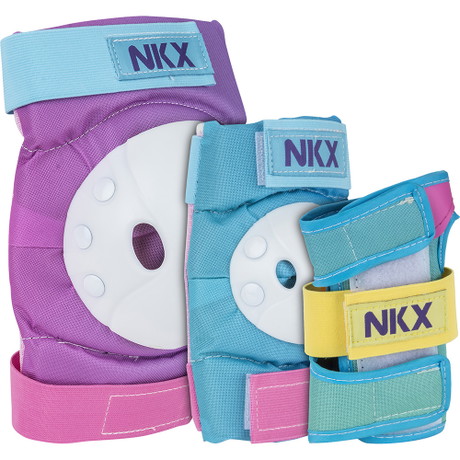 NKX Kids 3-Pack Pro Protective Gear - Knee Pads, Elbow Pads and Wrist Guards