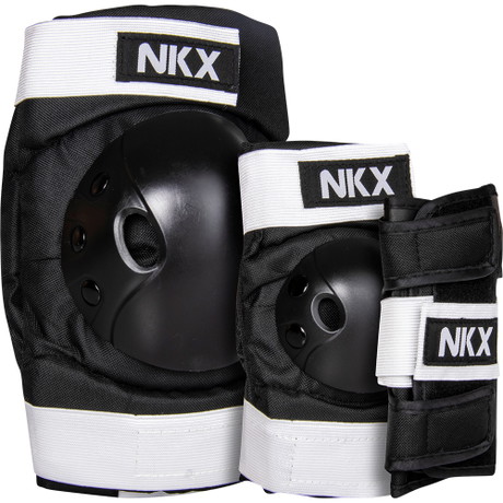 NKX Kids 3-Pack Pro Protective Gear - Knee Pads, Elbow Pads and Wrist Guards