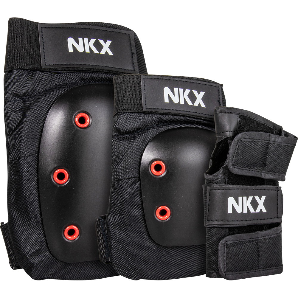 NKX 3-Pack Pro Protective Gear - Knee Pads, Elbow Pads and NKX 3-Pack Pro Protective Gear - Knee Pads, Elbow Pads and