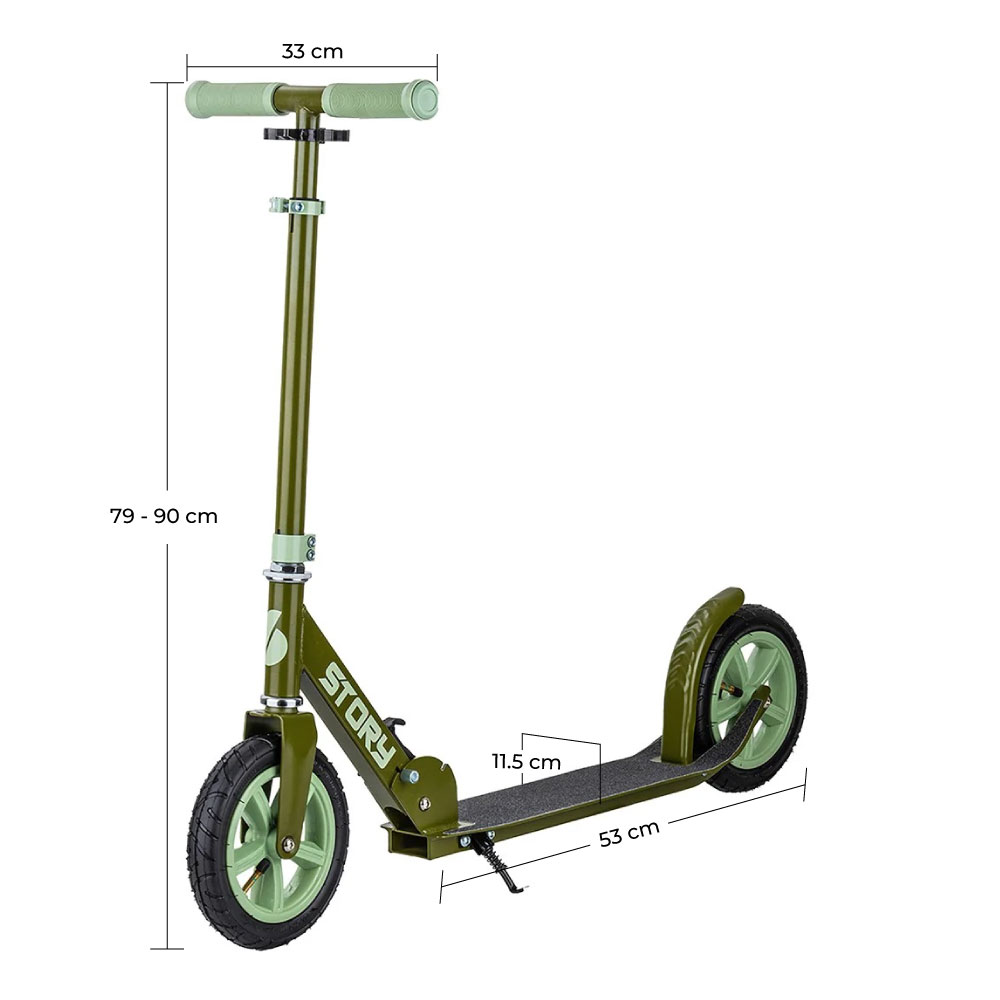 Story Civic Comfort Air-wheels Foldable Kick Scooter