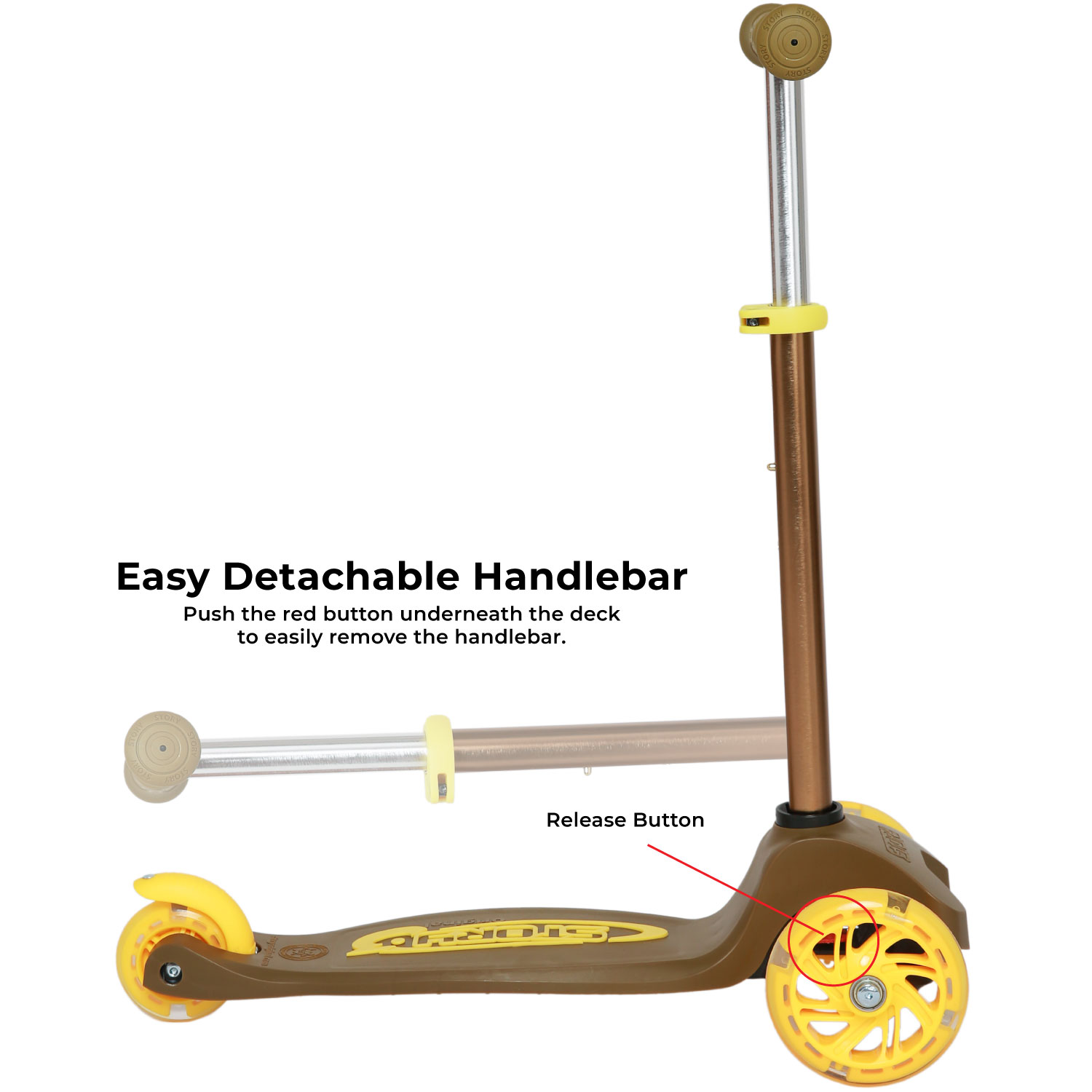 Story MoveLite 3-Wheel LED Kids Scooter