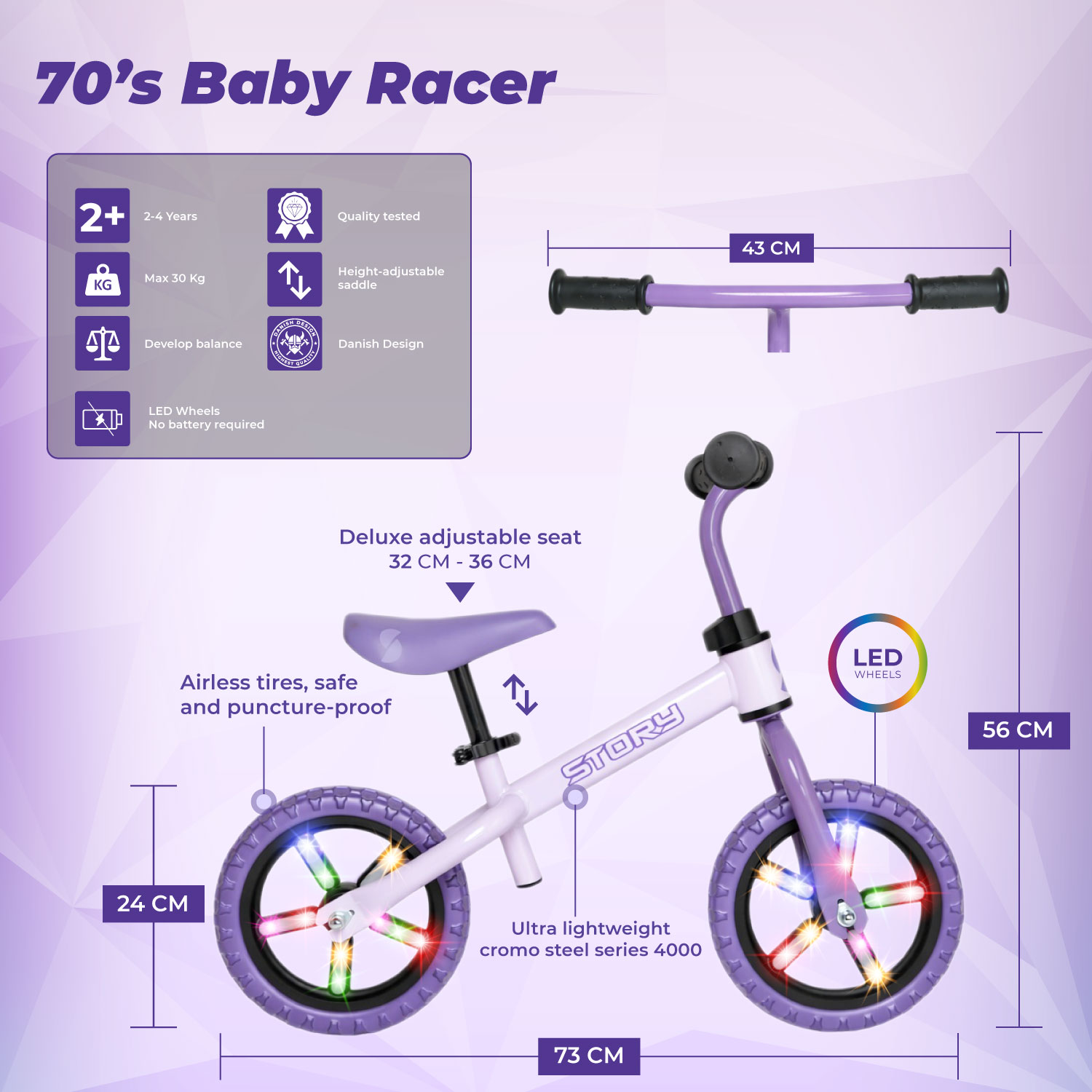 Story 70's Baby Racer Balance Bike