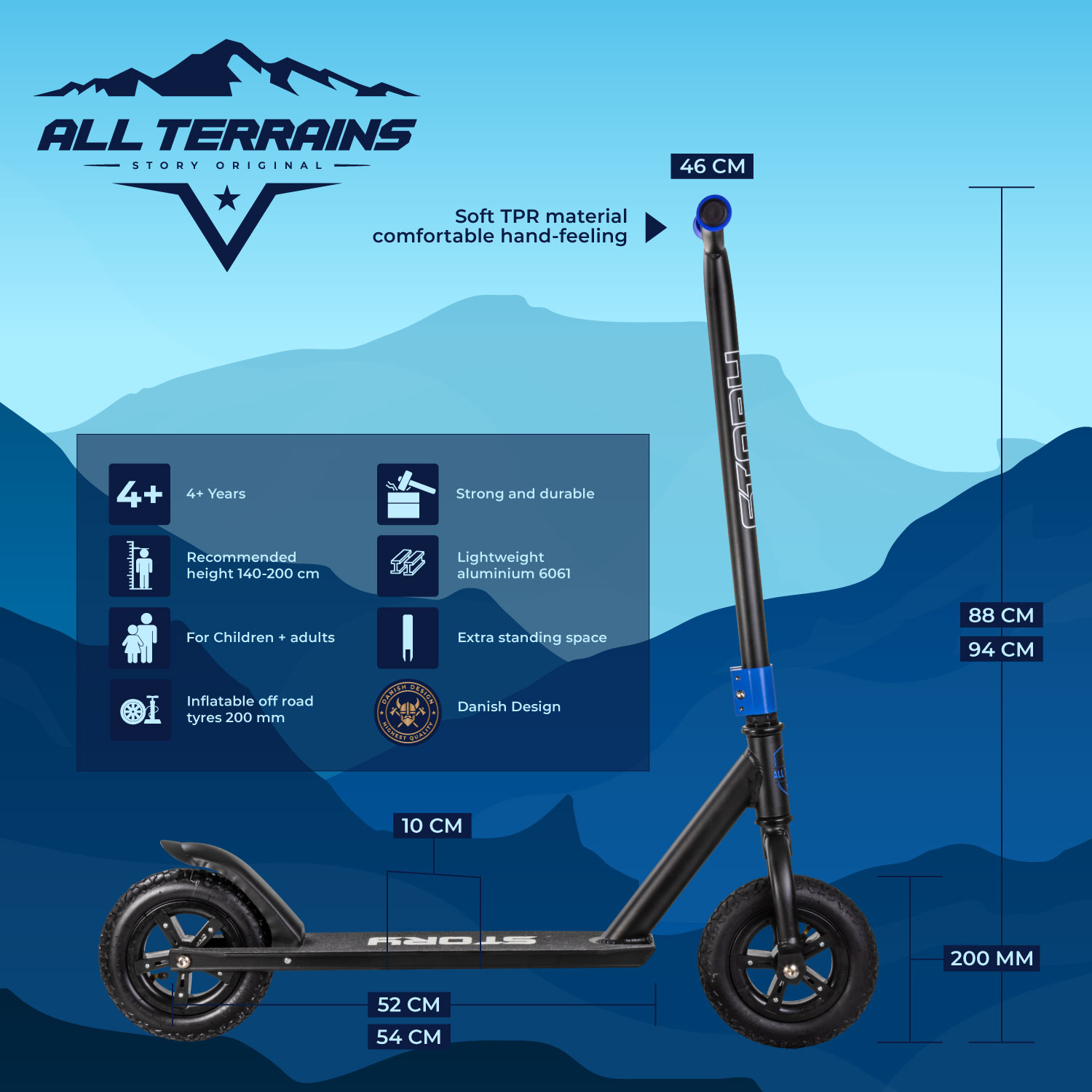 Story All Terrain Big Wheel Dirt Scooter