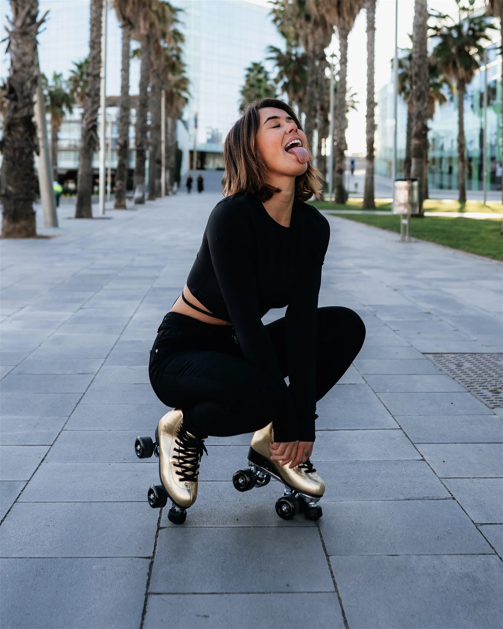 Story Disco Suede Quad Roller Skates