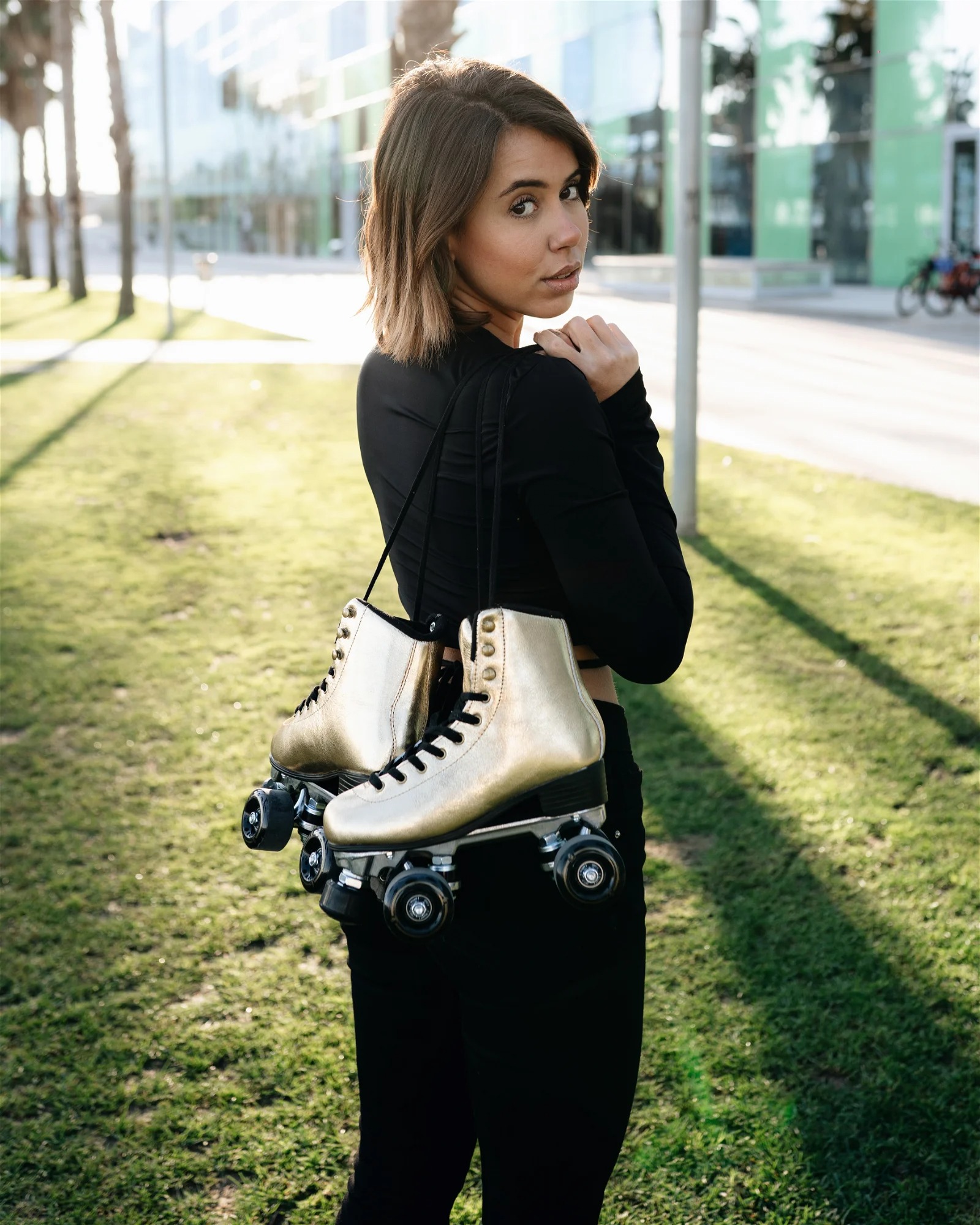Story Disco Suede Quad Roller Skates
