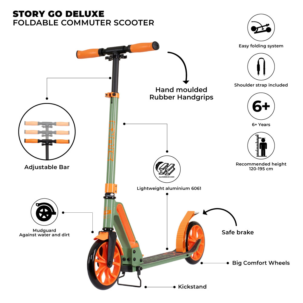 Story GO Deluxe Foldable Transport Scooter