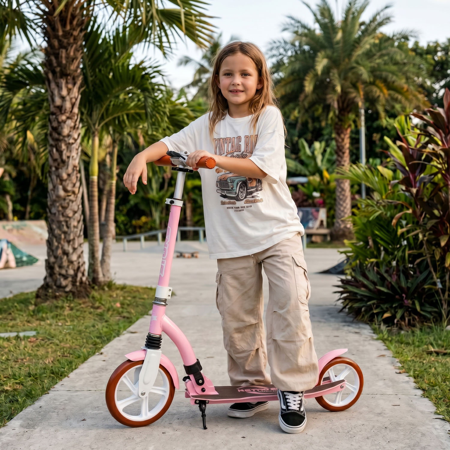 Story Retro Ride Foldable Kick Scooter