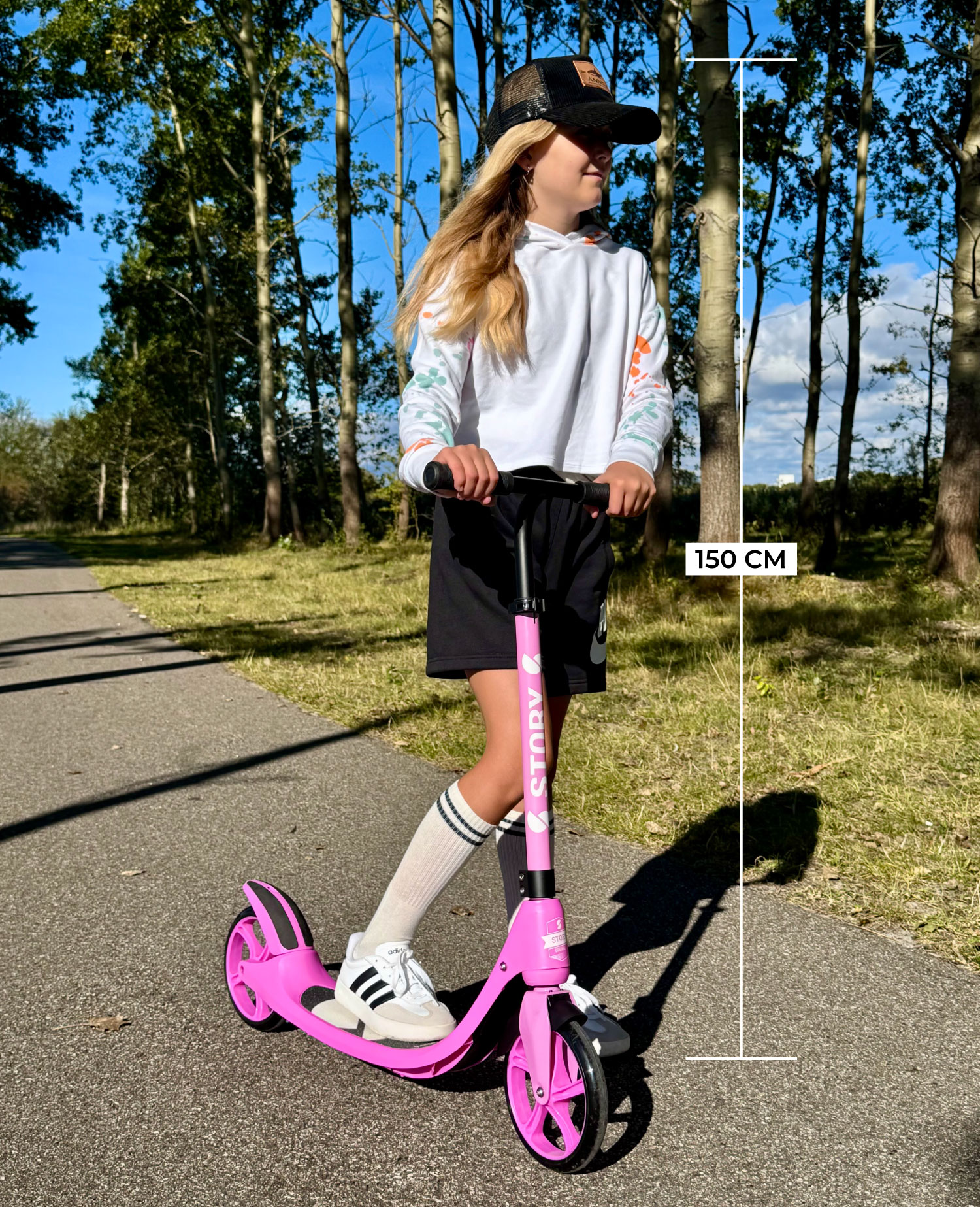 Story City Ride Adjustable Kick Scooter