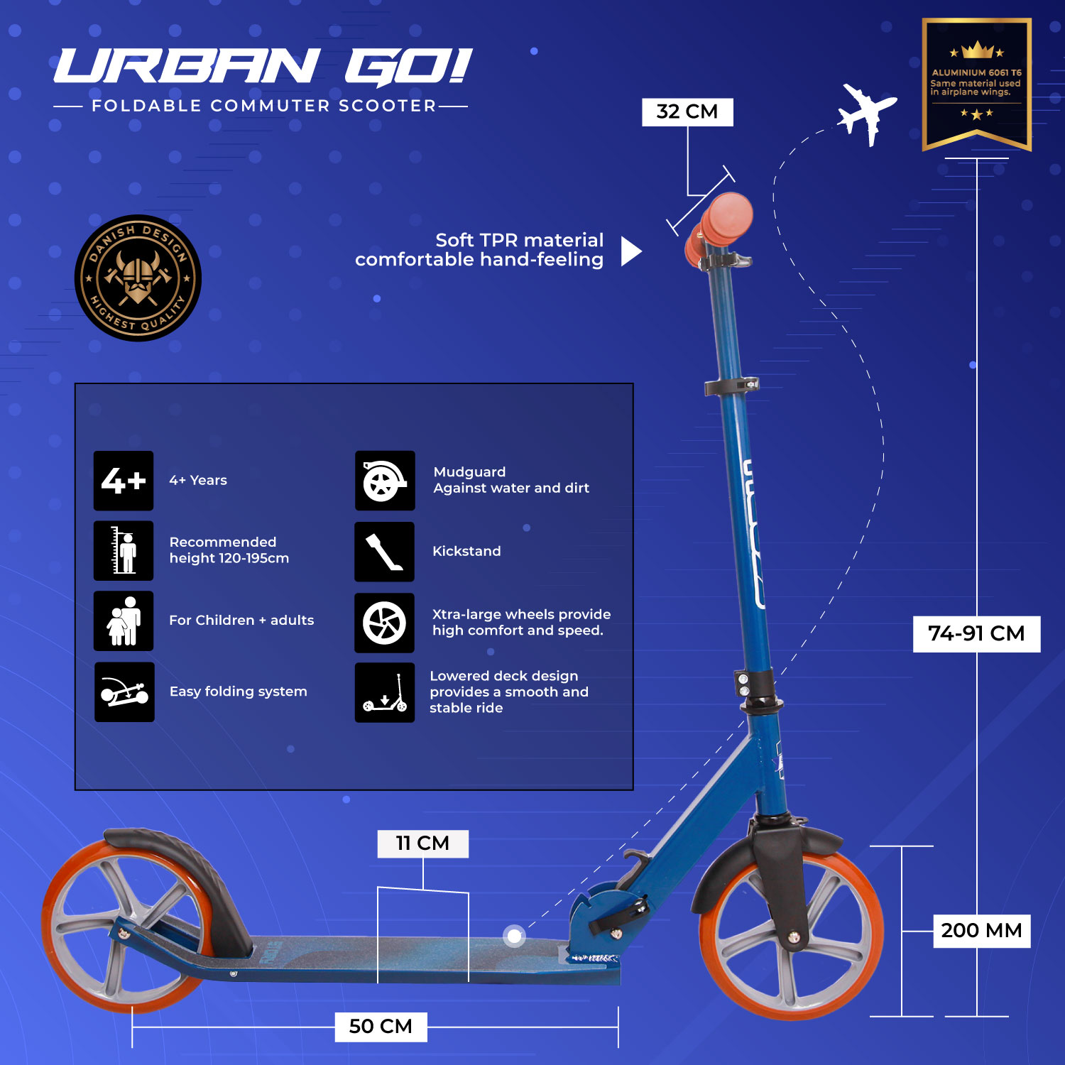 Story Urban GO! Foldable Kick Scooter