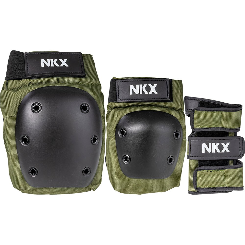 NKX 3-Pack Pro Protective Gear - Knee Pads, Elbow Pads and Wrist Guards