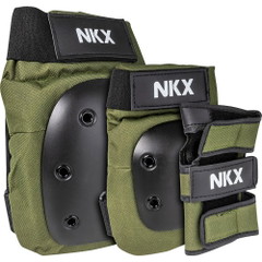 NKX 3-Pack Pro Protective Gear - Knee Pads, Elbow Pads and Wrist Guards