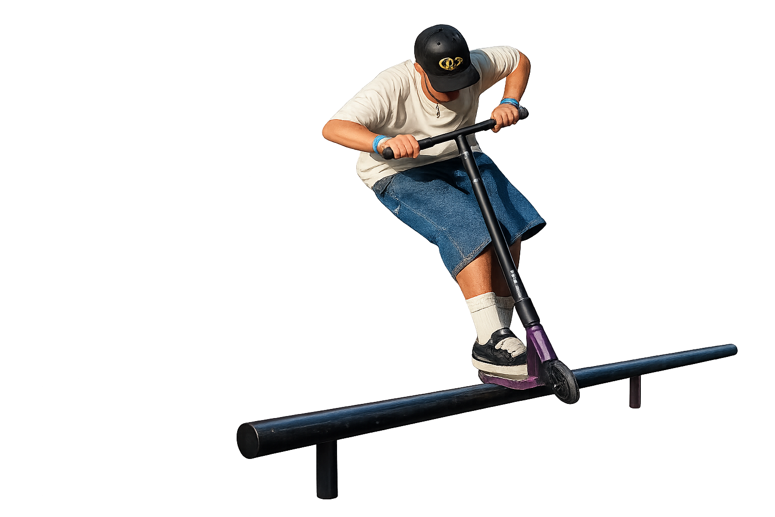 Scooter rider testing equipment